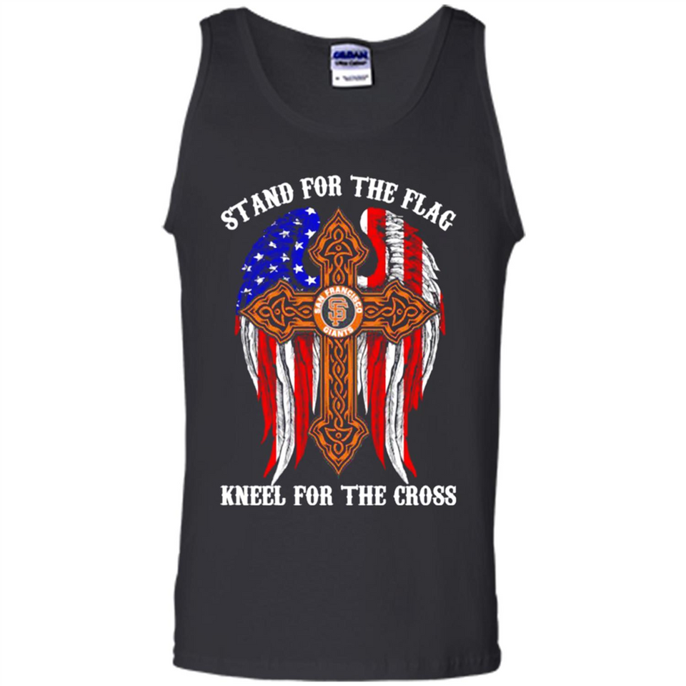 Francisco Giants - stand for the flag kneel for the cross