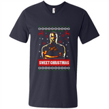 Christmas Ugly Sweater Floyd Mayweather Sweet Christmas - Men's V-Neck