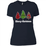 Plaid Christmas Tree Shirt Merry Christmas Plaid is Rad