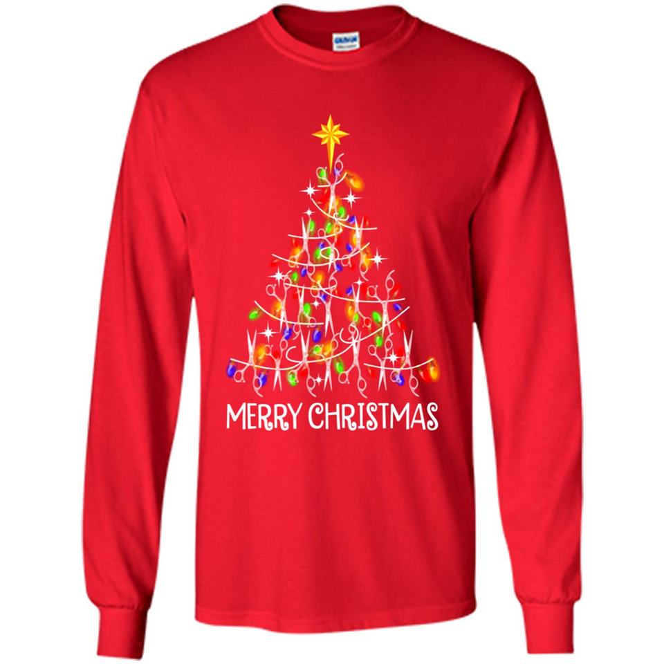 Hairstylist Merry Christmas Hairstylist Scissors Christmas Tree PING PONG