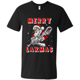 Lacrosse Merry Laxmas Santa - Men's V-Neck