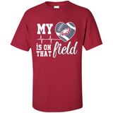 Philadelphia Eagles Football My Heart is on that Field - Shirt