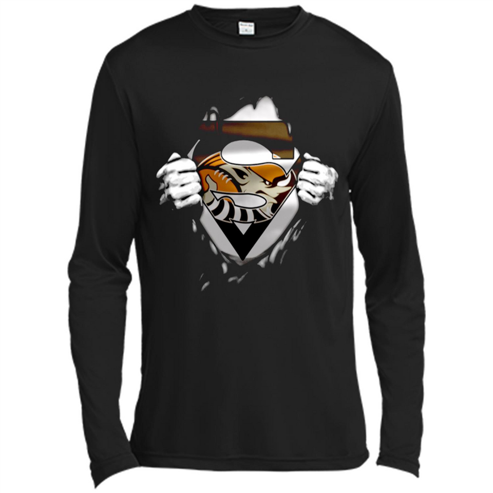 Cleveland Browns And Superman Fans - Canvas Long Sleeve T-Shirt