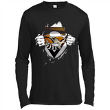 Cleveland Browns And Superman Fans - Canvas Long Sleeve T-Shirt