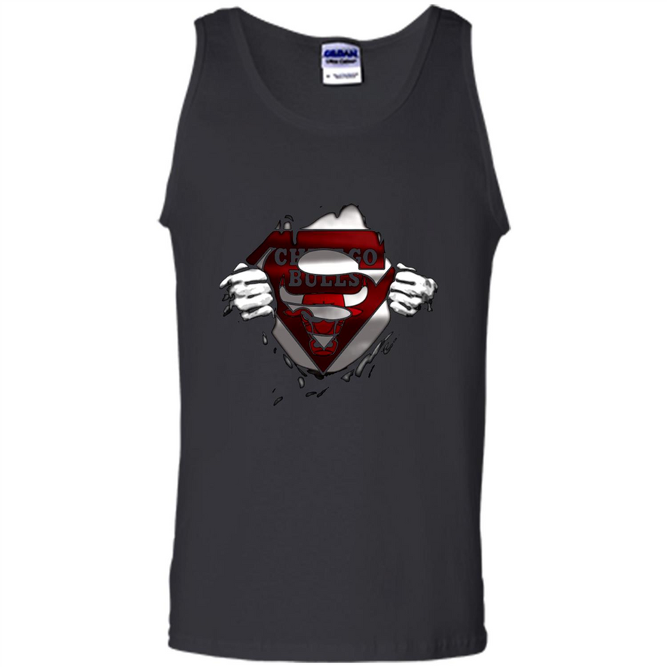 Chicago Bulls And Superman Fans - Tank Top