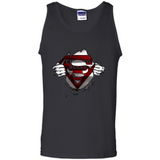 Chicago Bulls And Superman Fans - Tank Top