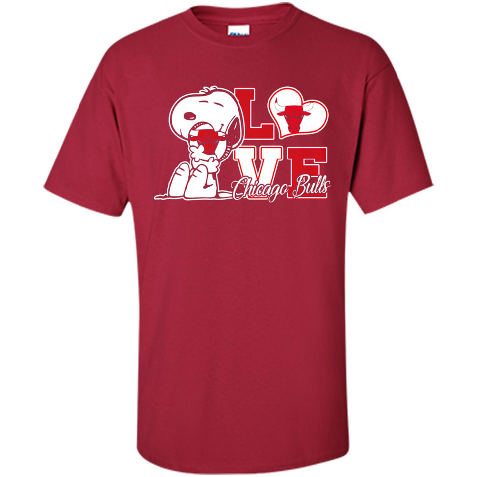 Snoopy loves NBA Chicago Bulls - Shirt