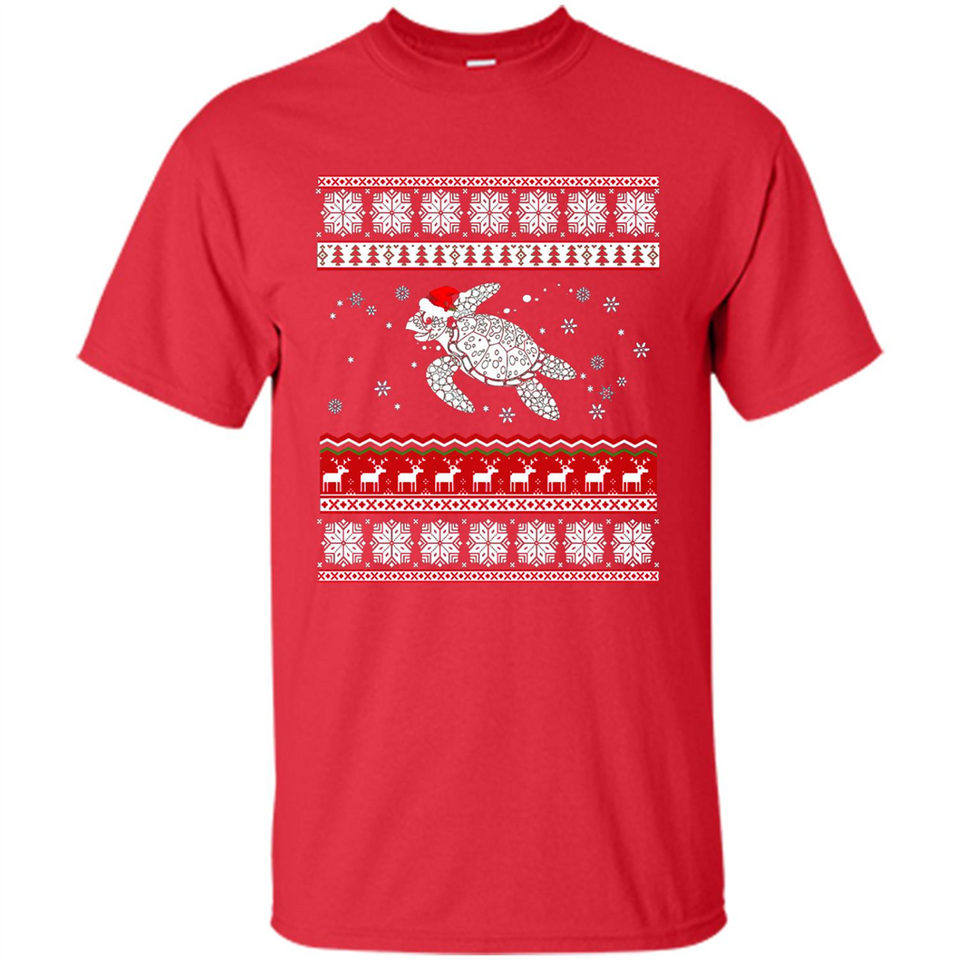 Sea Turtle Ugly Christmas T-Shirt - Shirt