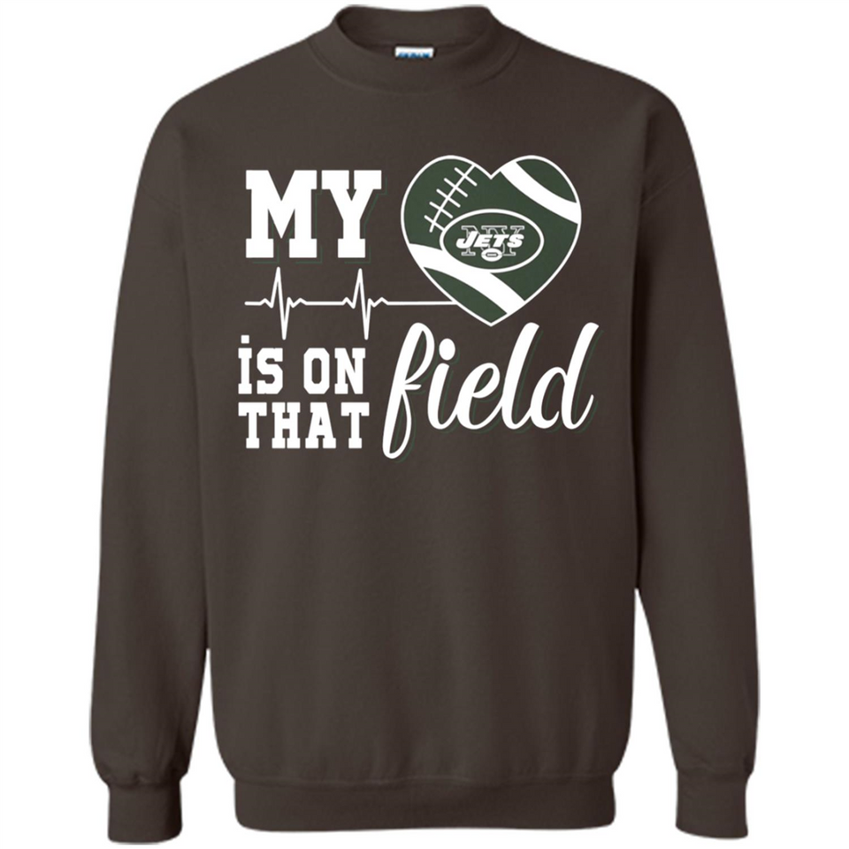 New York Jets Football My Heart is on that Field - Sweatshirt