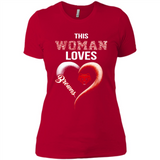 This Woman love Browns NFL football team - Ladies' Boyfriend T-Shirt