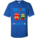 Snow Day Shirt For Calgary Flames Vs Minion Fans pingpong