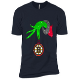 GRINCH HAND HOLDING BOSTON BRUINS GLITTER CHRISTMAS PINGPONG