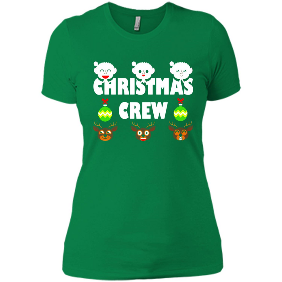 Christmas Crew Gifts Santa Elves Reindeer - Ladies' Boyfriend T-Shirt