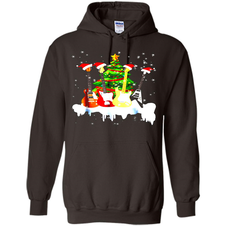 Santa Hat Electric Guitar Classical Guitar Christmas shirt Ladies' Boyfriend