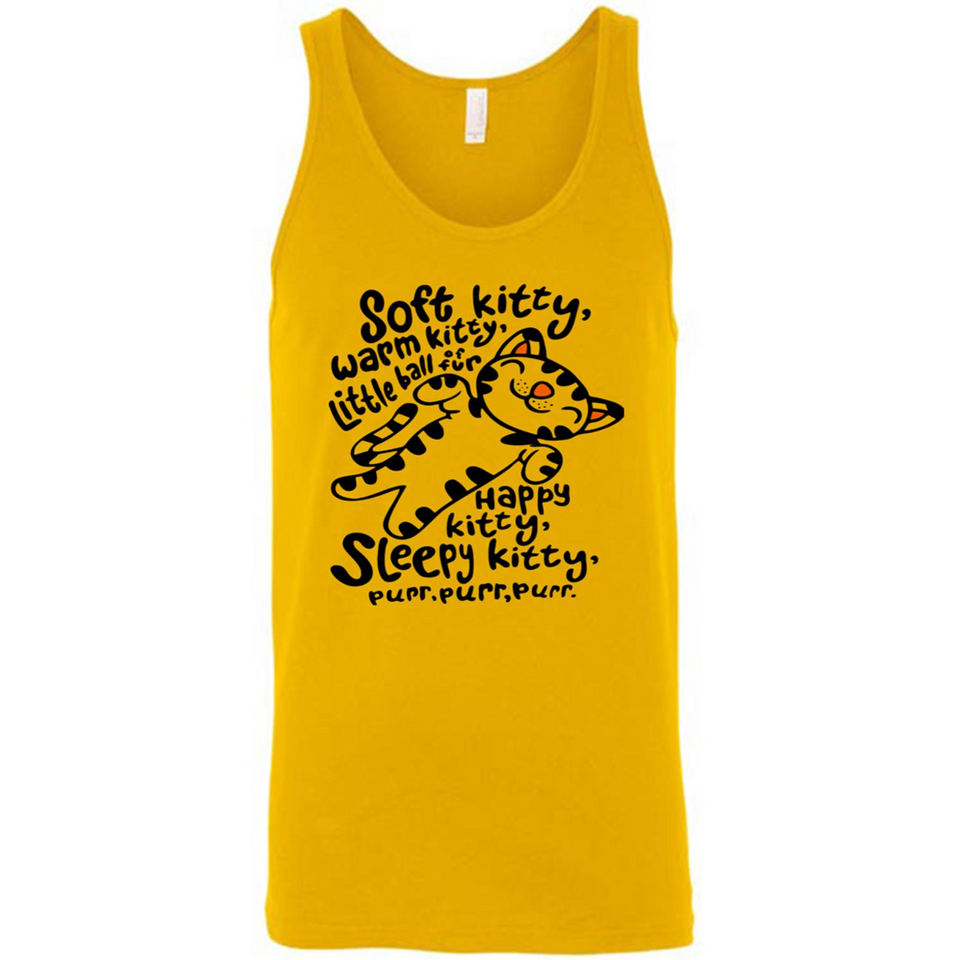 Soft kitty warm kitty little ball of fur - Canvas Unisex Tank