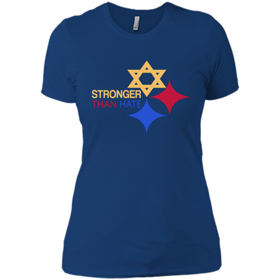 Pittsburgh Stronger Than Hate - Ladies' Boyfriend T-Shirt
