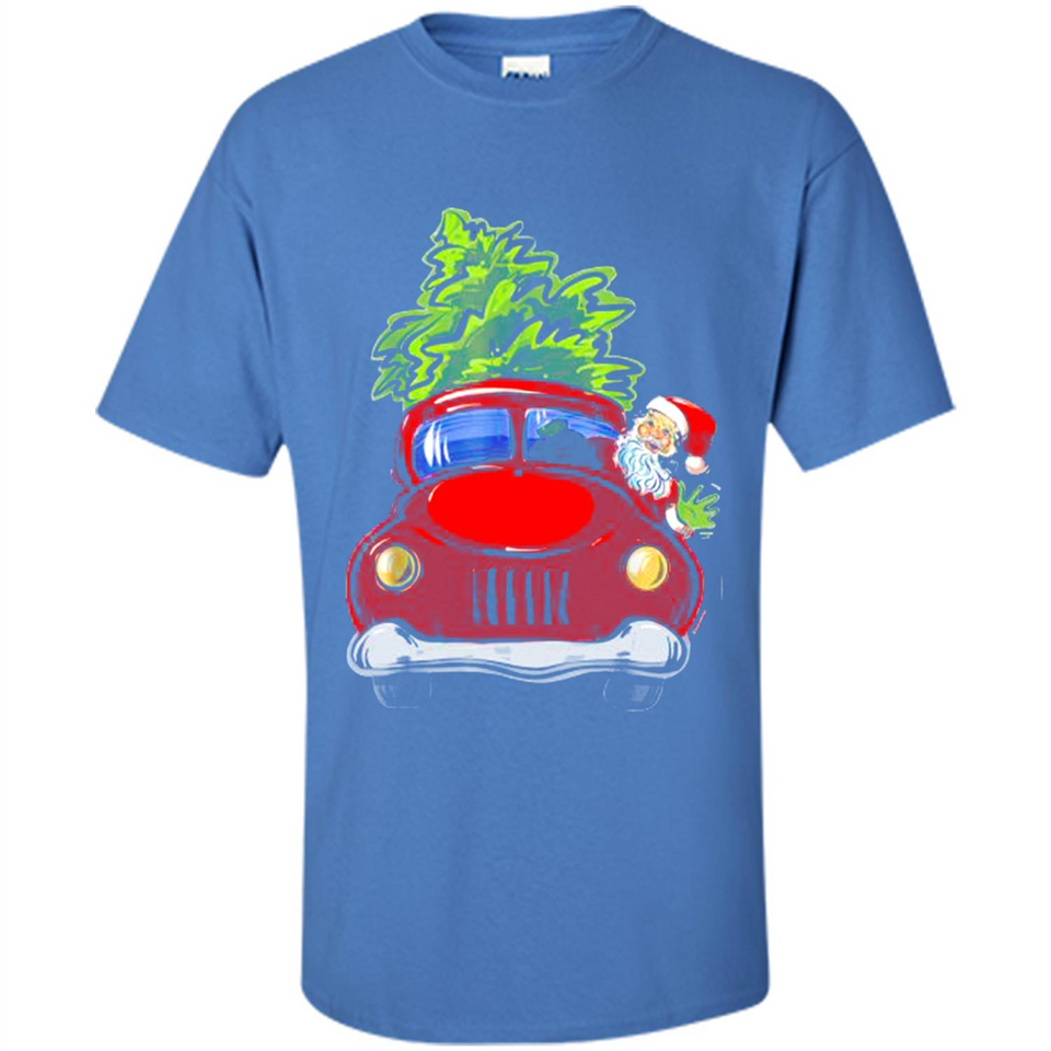 Vintage Santa red Truck Christmas Tree PINGPONG