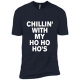 Chillin With My Ho Ho Ho's Funny Christmas - Premium Short Sleeve T-Shirt