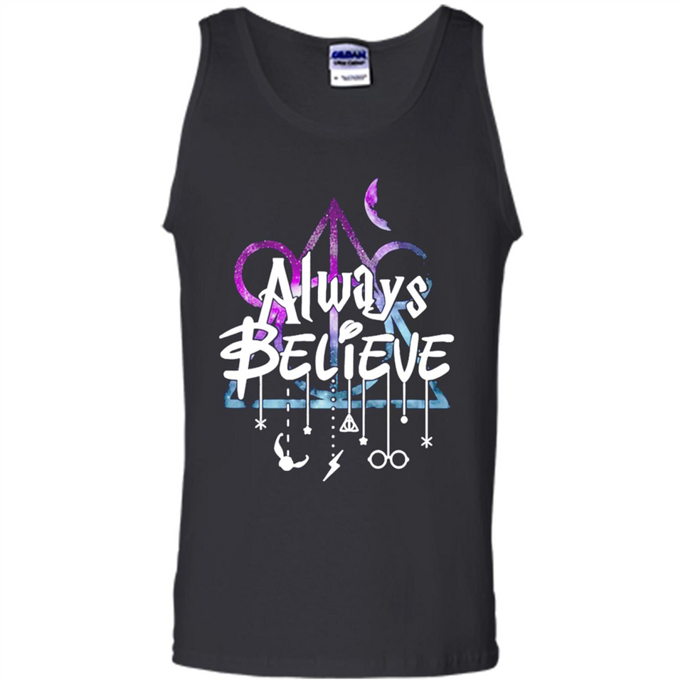 HIPPIE MOON MICKEY DEATHLY HALLOWS ALWAYS BELIEVE