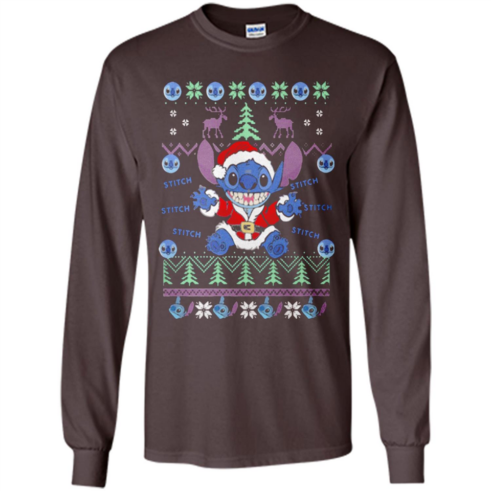 Stitch ugly christmas sweater - Long Sleeve T-Shirt