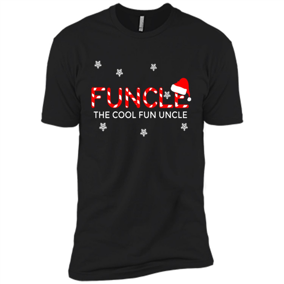 Mens Christmas Funcle The Cool Fun Uncle Definition Xmas - Premium Short Sleeve T-Shirt