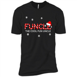 Mens Christmas Funcle The Cool Fun Uncle Definition Xmas - Premium Short Sleeve T-Shirt