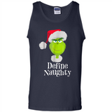 Santa Grinch Define Naughty Christmas Sweatshirt - Tank Top
