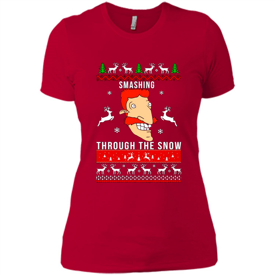 Nigel Thornberry Smashing through the snow Christmas sweatshirt PINGPONG