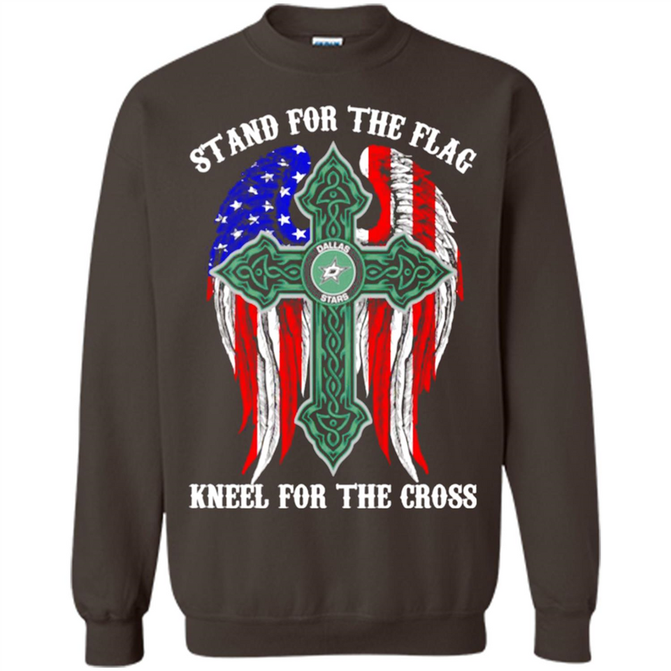 Dallas Stars - stand for the flag kneel for the cross