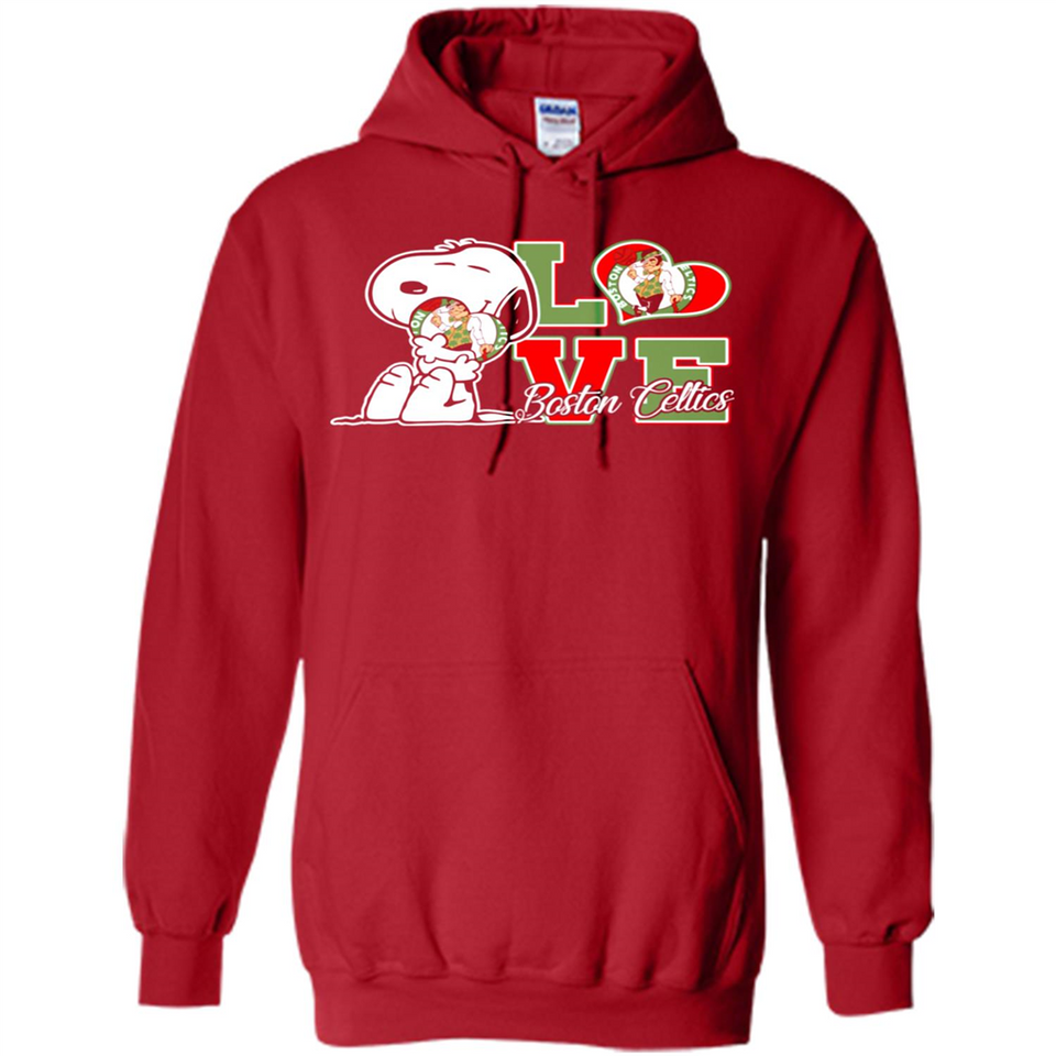 Snoopy loves NBA Boston Celtics - Hoodie