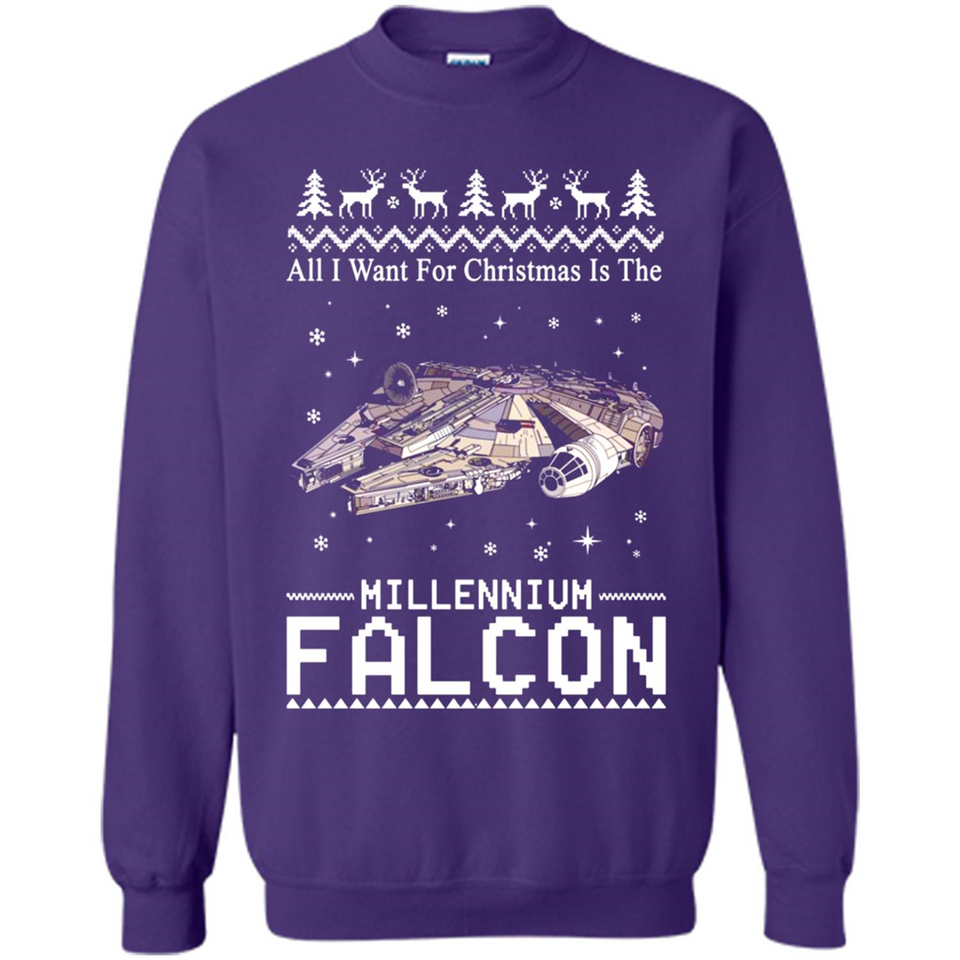 All I Want For Christmas Is The Millennium Falcon ugly PINGPONG
