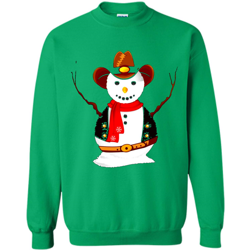 Snowman Cowboy Merry Christmas Xmas