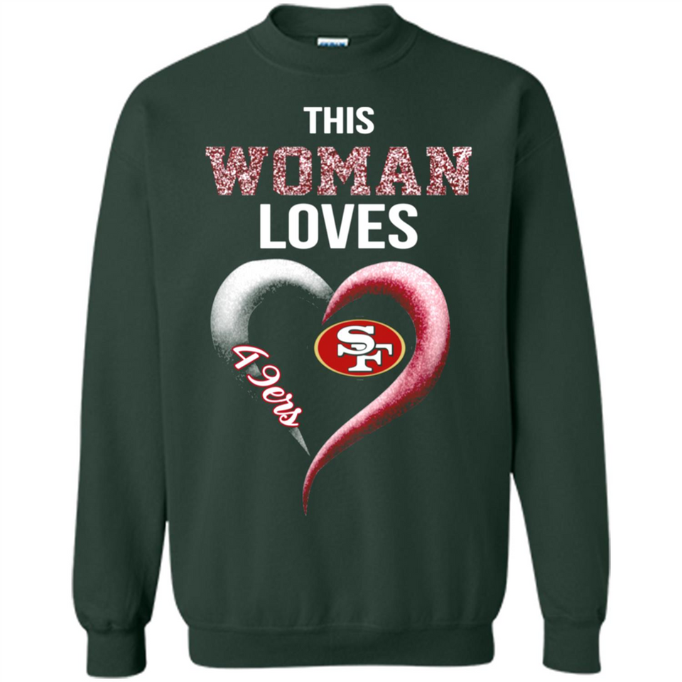 This Woman love 49ers NFL football team - Sweatshirt