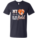 Cleveland Browns Football My Heart is on that Field - Men's V-Neck