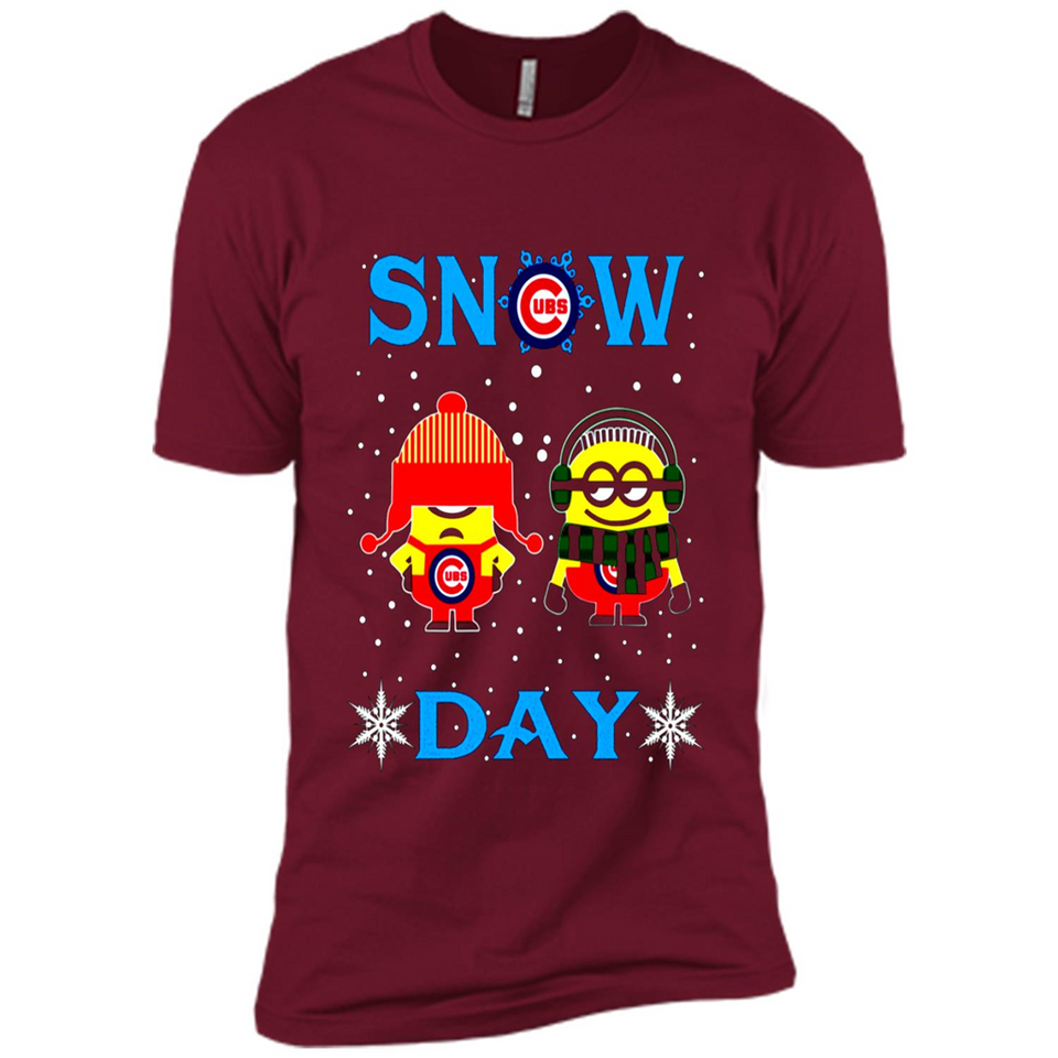 Snow Day Shirt For Chicago Cubs Vs Minion Fans pingpong