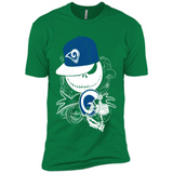 Jack Skellington The Nightmare Before Christmas-Rams Football - Premium Short Sleeve T-Shirt