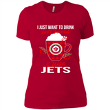 I Just Want To Drink Hot Chocolate & Watch Winnipeg Jets Ugly Christmas Sweater PINGPONG