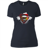 Chicago Blackhawks And Superman Fans - Ladies' Boyfriend T-Shirt