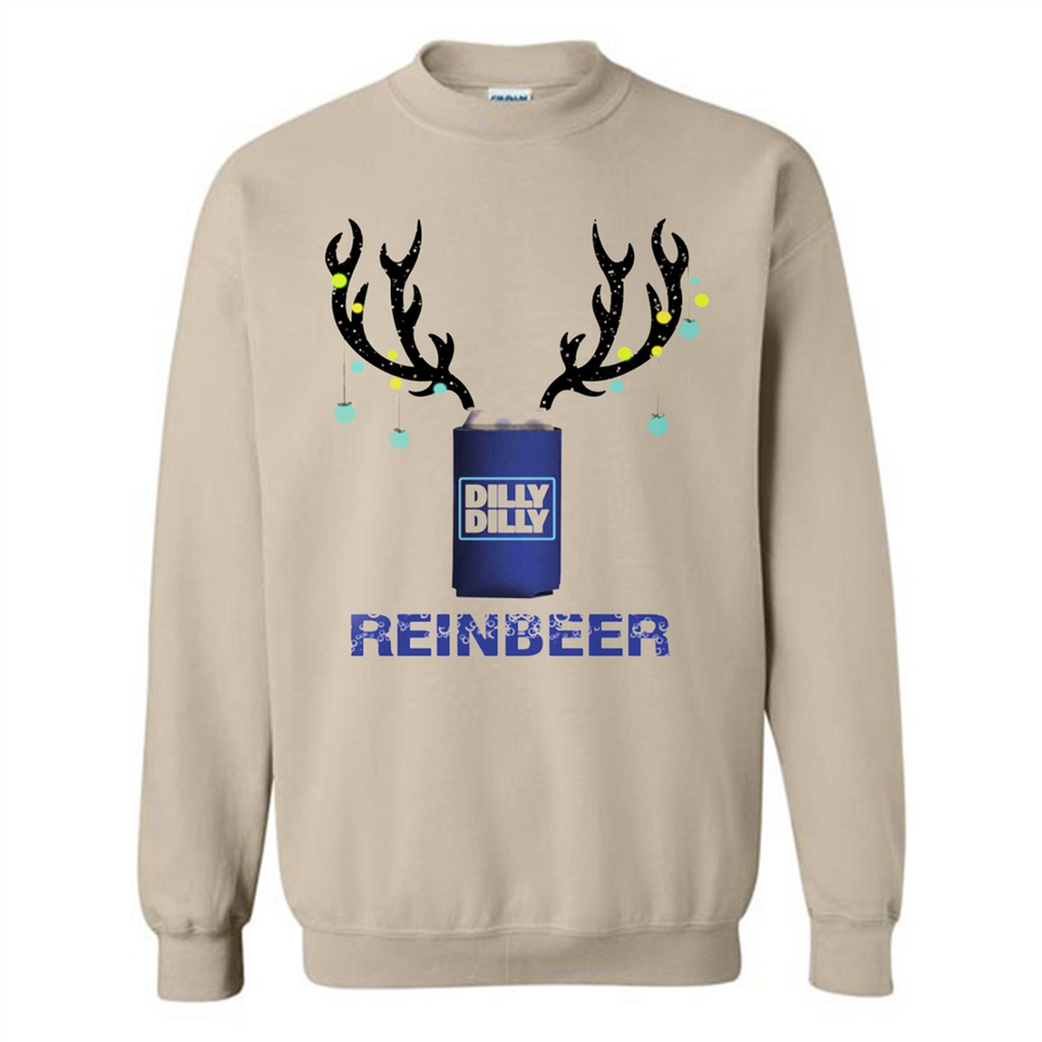 Dilly Dilly Reinbeer Funny Beer Reindeer Christmas Sporty - Sweatshirt