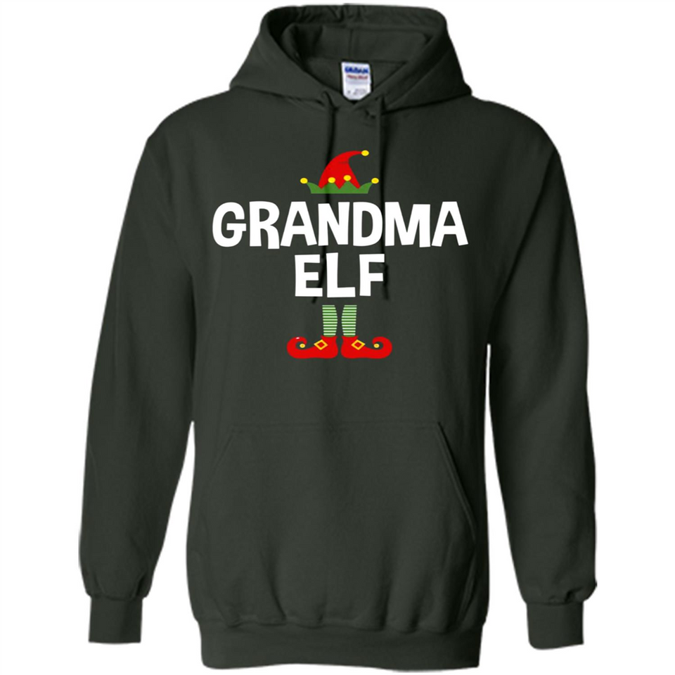 Grandma Elf Shirt -Family Matching Christmas Pajamas - Hoodie