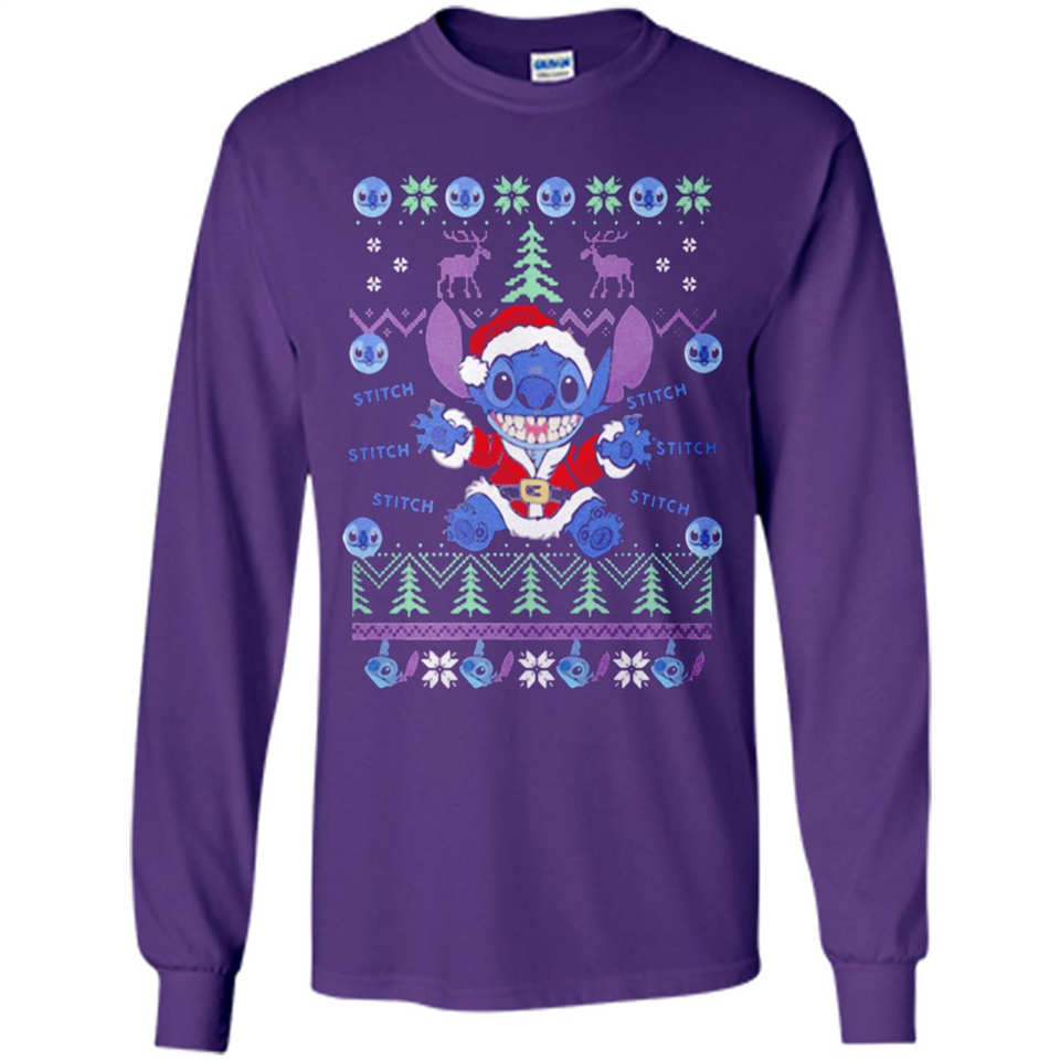 Stitch ugly christmas sweater - Long Sleeve T-Shirt