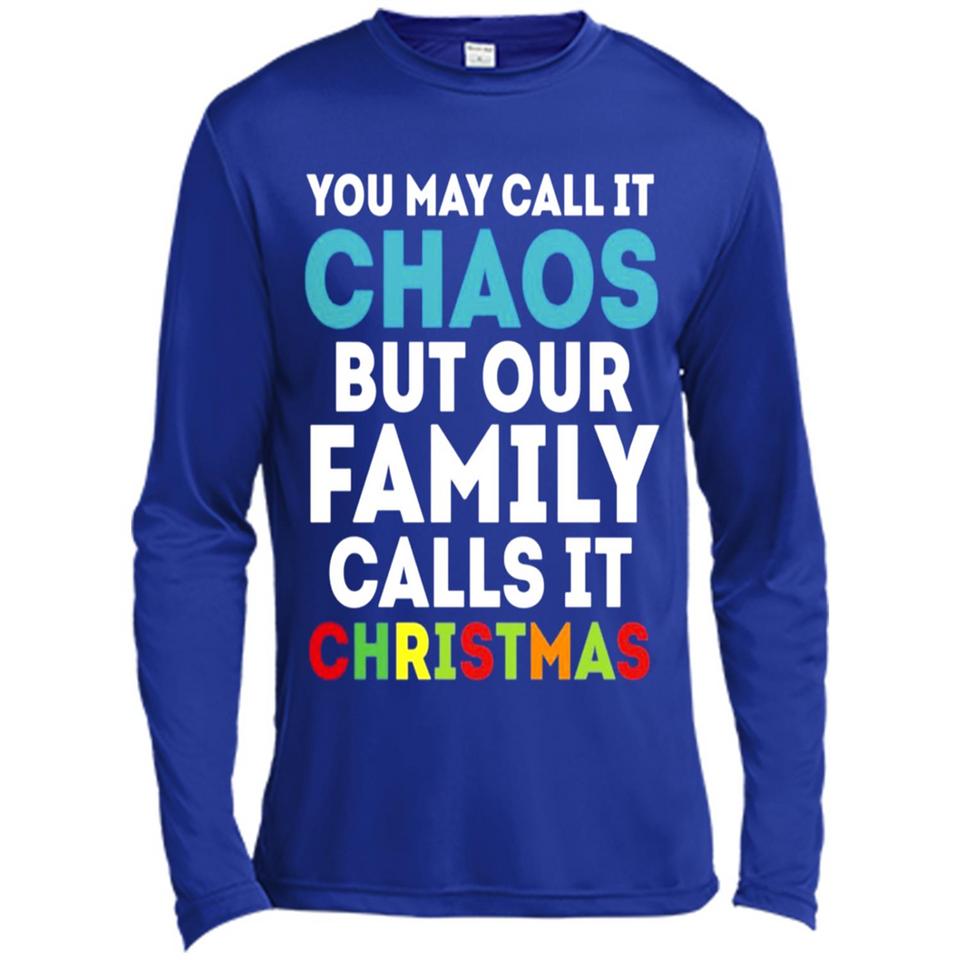 Chaos Family Calls It Christmas - Canvas Long Sleeve T-Shirt