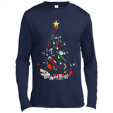 Merry And Bright Plumber Christmas Tree Shirt PINGPONG - Canvas Long Sleeve T-Shirt