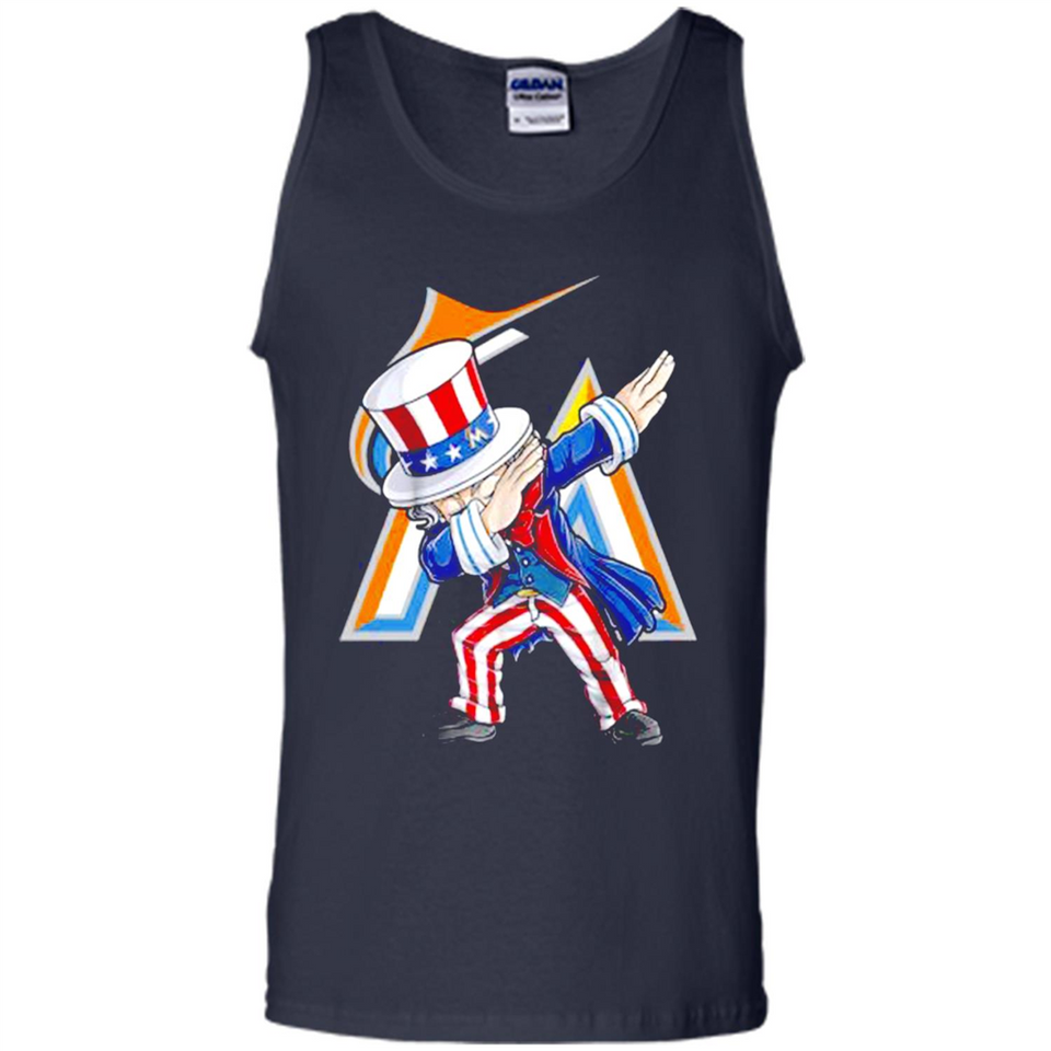 MLB MIAMI MARLINS UNCLE SAM DABBING INDEPENDENCE DAY