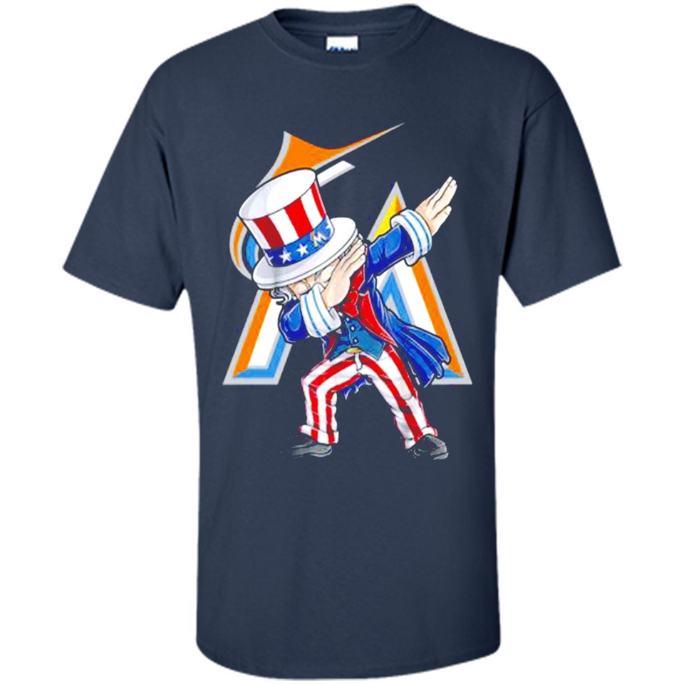 MLB MIAMI MARLINS UNCLE SAM DABBING INDEPENDENCE DAY