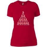 Flamingo Christmas Tree Flamingo - Ladies' Boyfriend T-Shirt