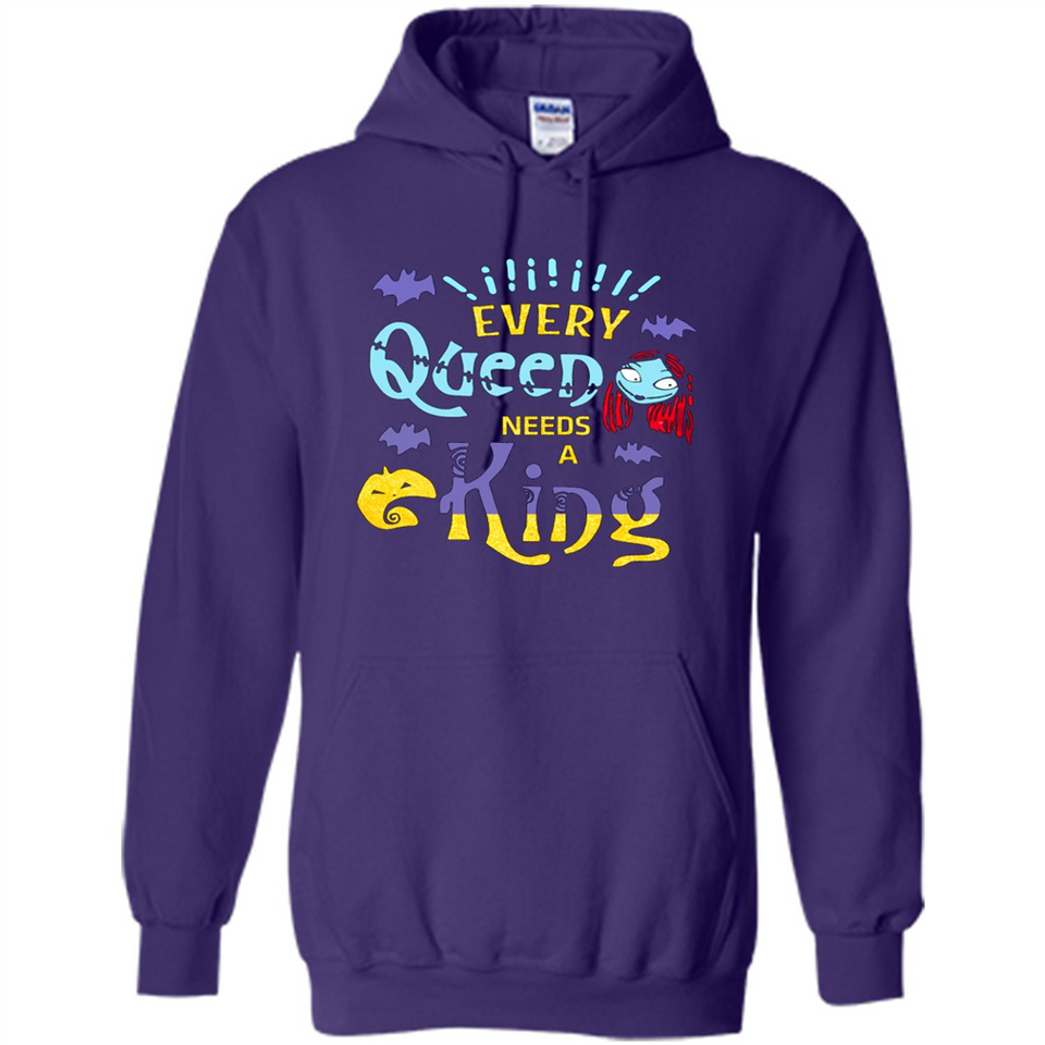 Nightmare Before Christmas Shirt - Sally Glitter Shirt - Every Queen needs a King PINGPONG