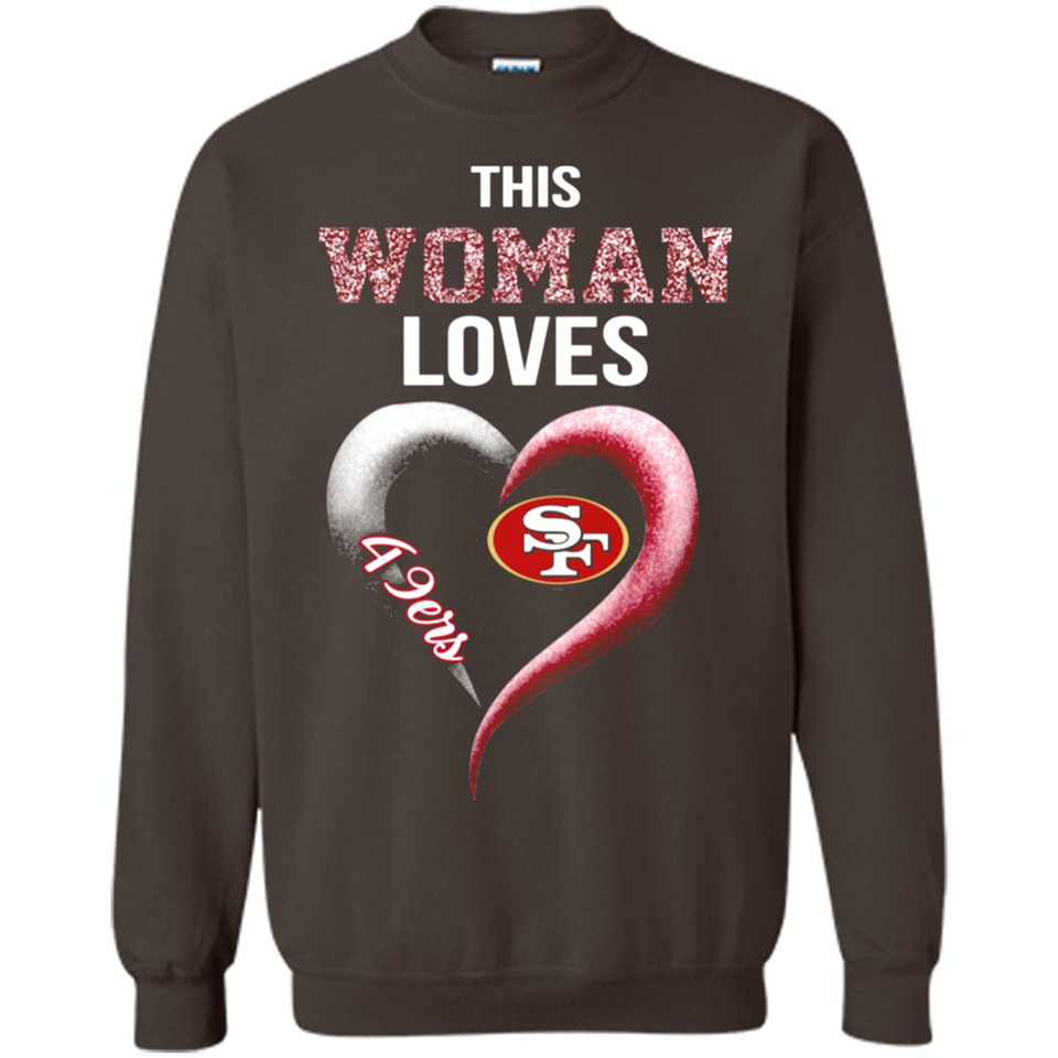 This Woman love 49ers NFL football team - Sweatshirt