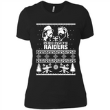 Puro Pinche Raiders Ugly Christmas Sweater - Ladies' Boyfriend T-Shirt
