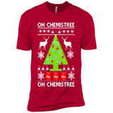 Oh Chemistree, Oh Chemistree Christmas Ugly Sweater - Premium Short Sleeve T-Shirt